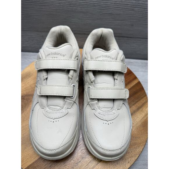 New Balance Walking Shoes Beige 577 V1 Hook&Loop Leather WW577VB Women 8.5 B - Picture 4 of 16